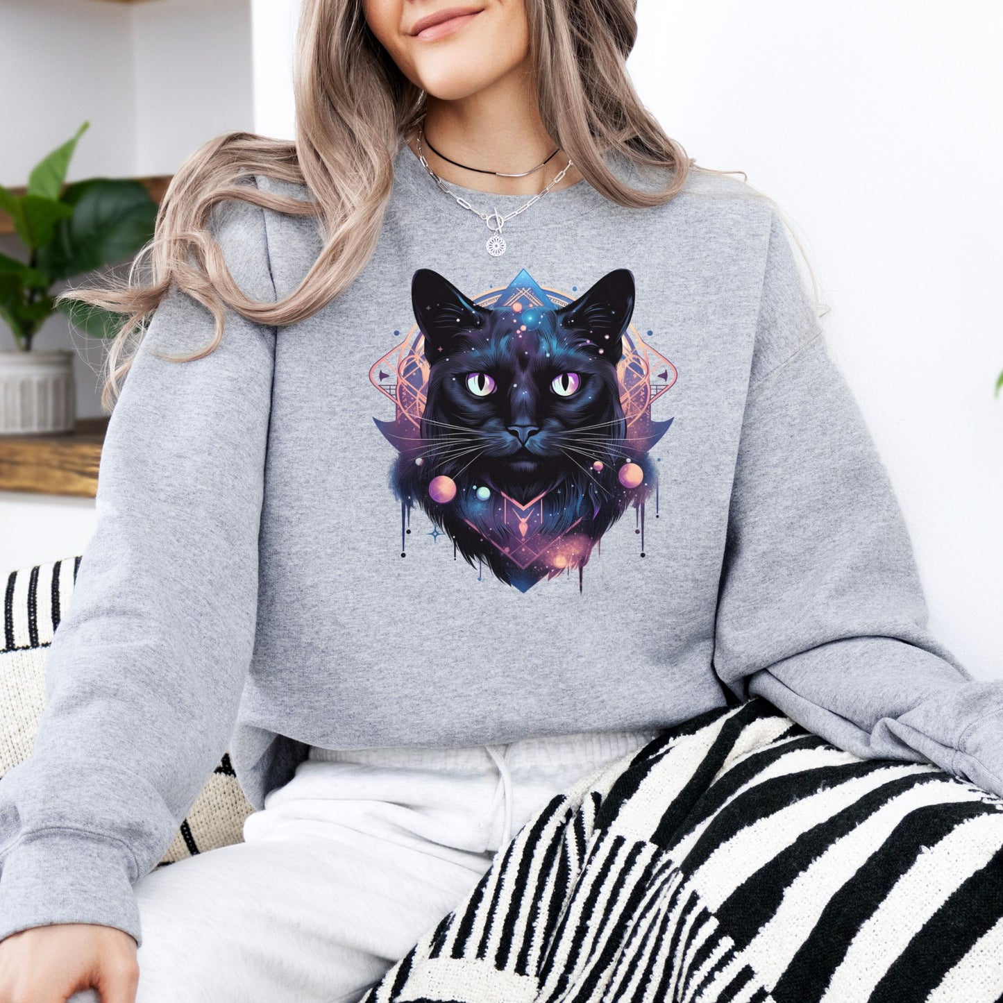 Cosmic Space Cat Sweatshirt