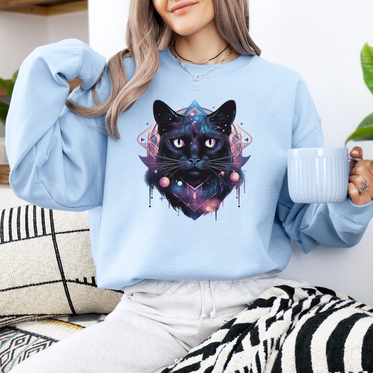 Cosmic Space Cat Sweatshirt