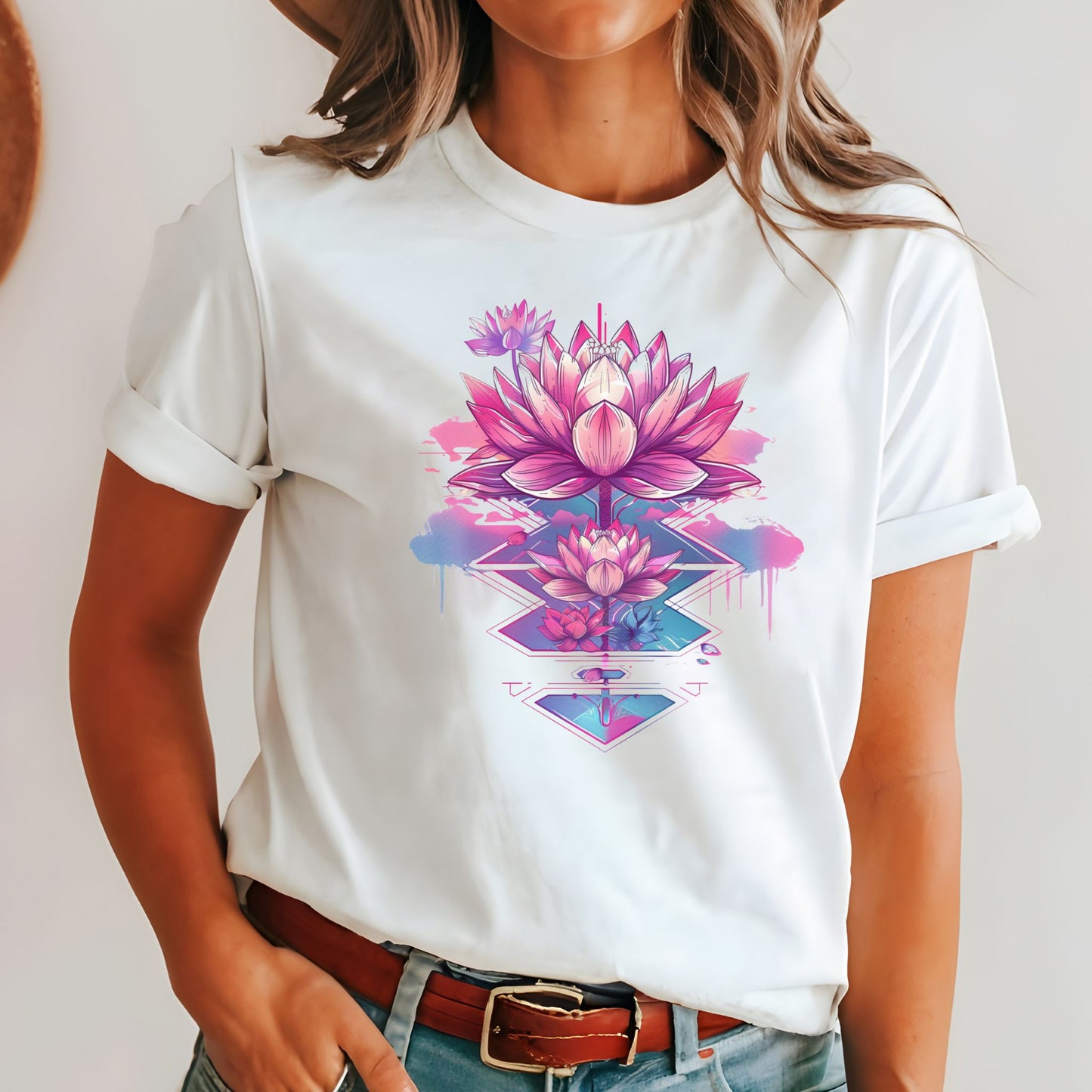 Pink Lotus Flower T-Shirt