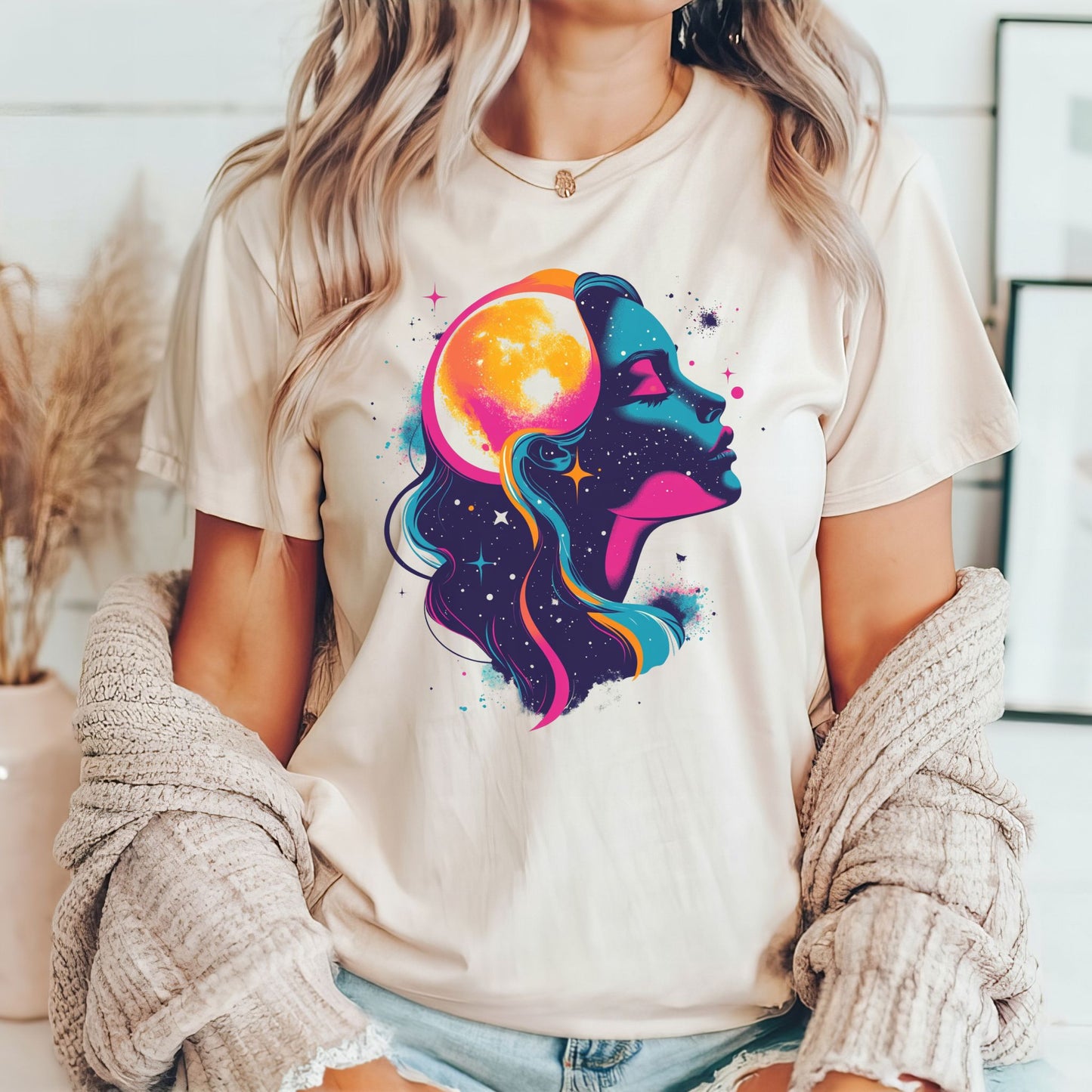 Vintage Moon Goddess T-Shirt