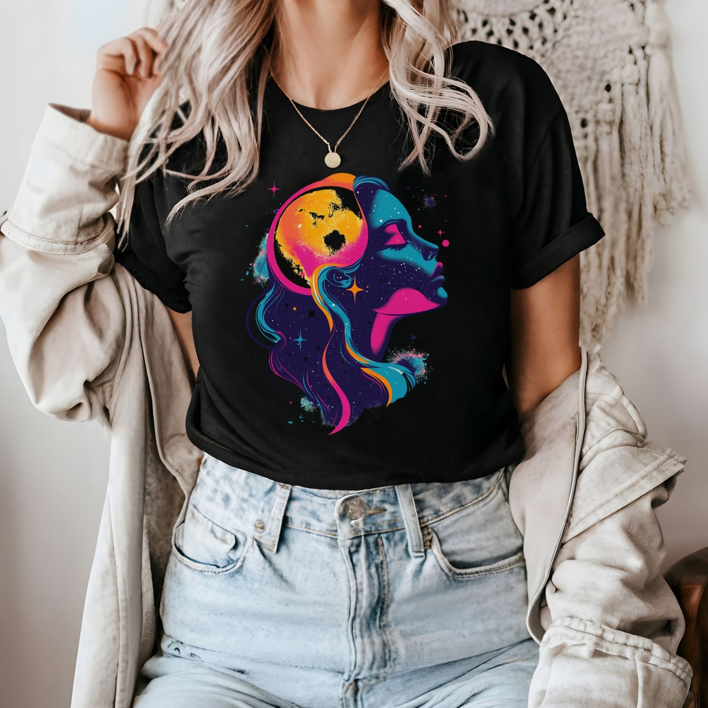 Vintage Moon Goddess T-Shirt