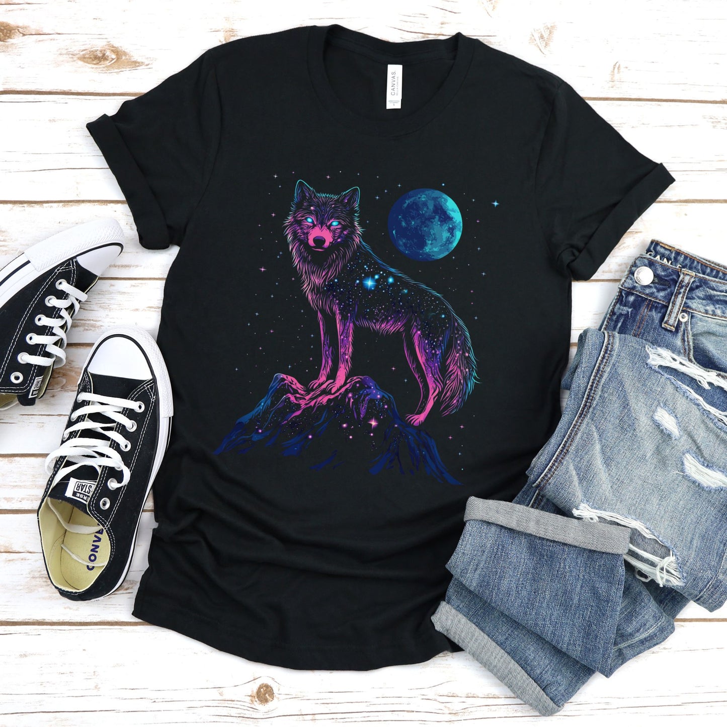 Galactic Guardian Wolf T-Shirt