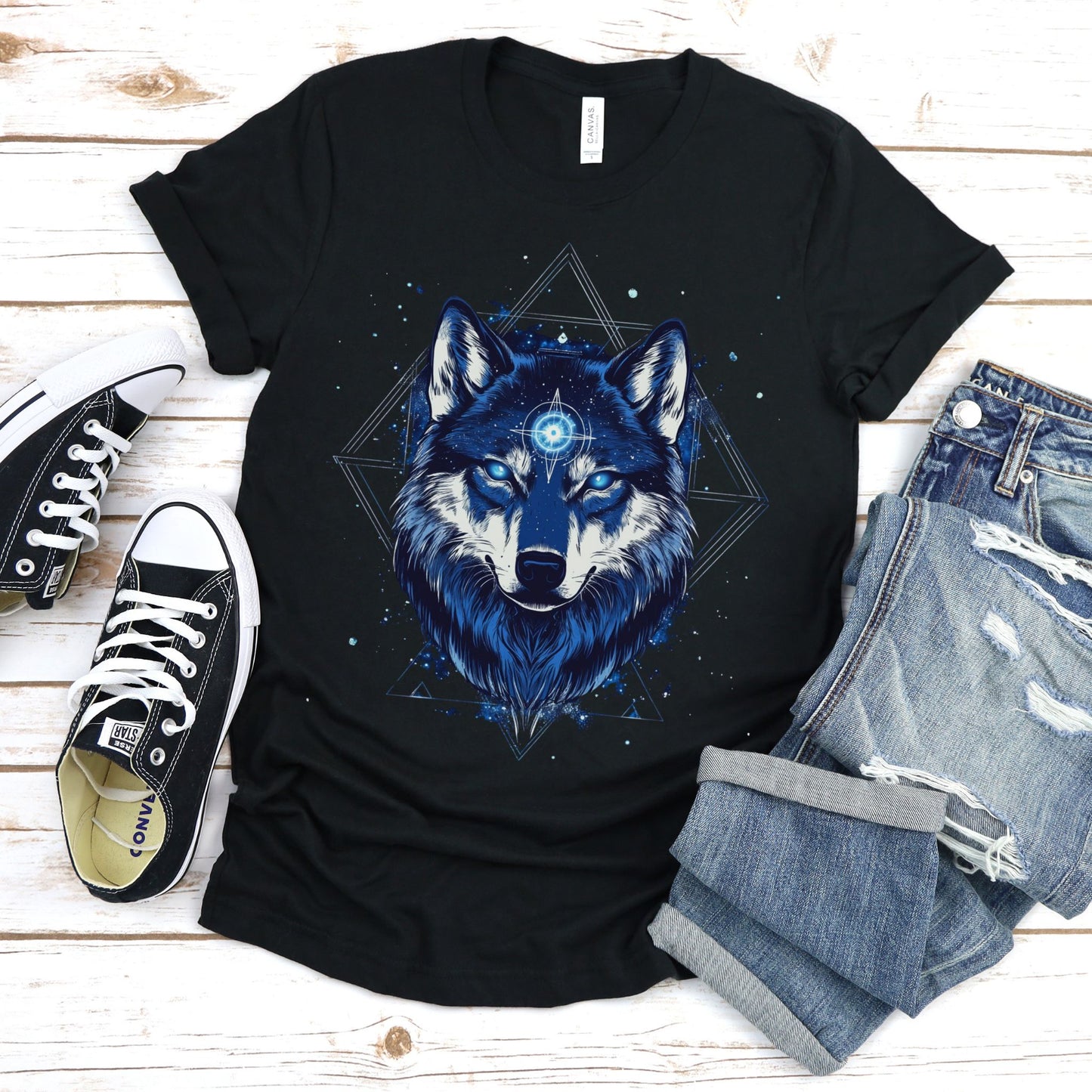 Galactic Spirit Wolf T-Shirt