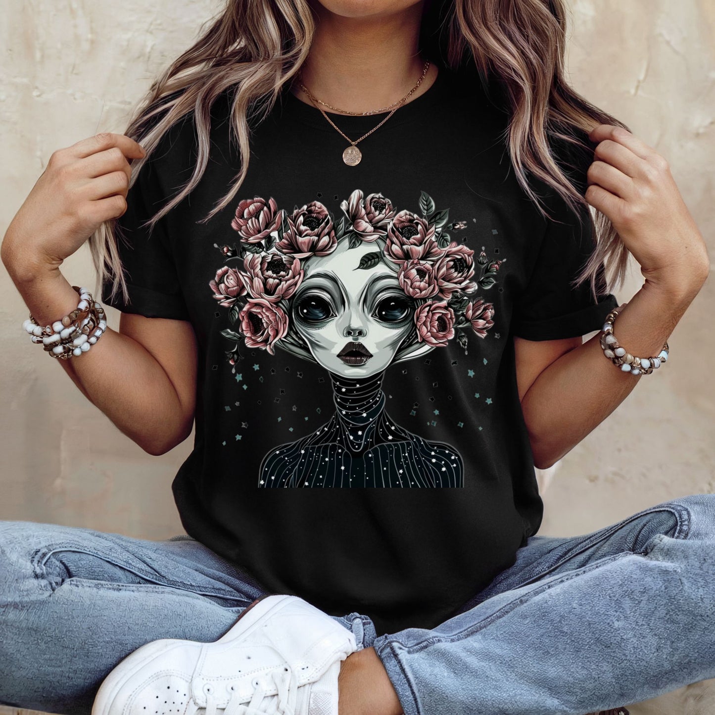 Alien Bloom Goddess T-Shirt