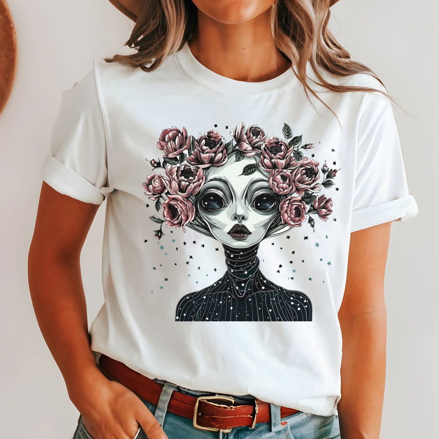 Alien Bloom Goddess T-Shirt