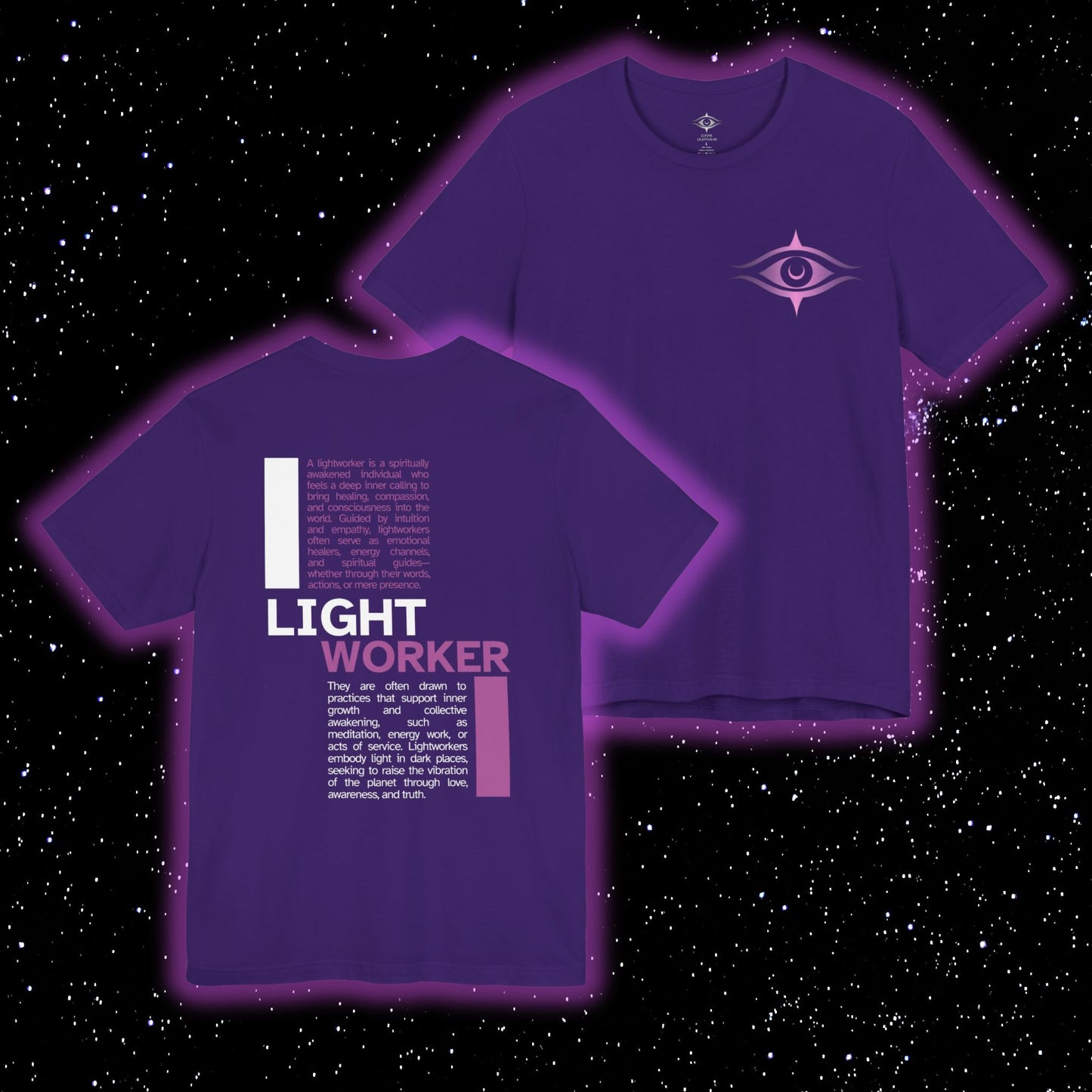 The Lightworker Definition T-Shirt Purple