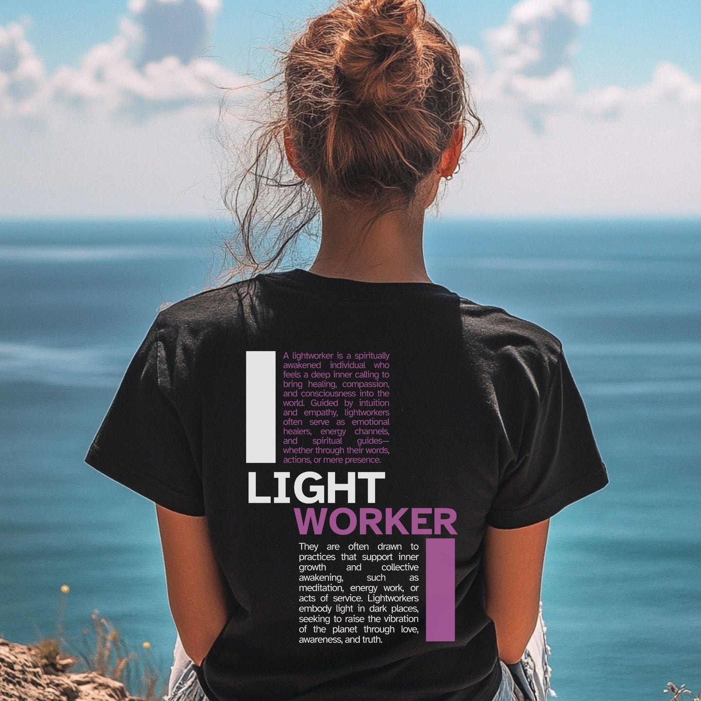 The Lightworker Definition T-Shirt Purple
