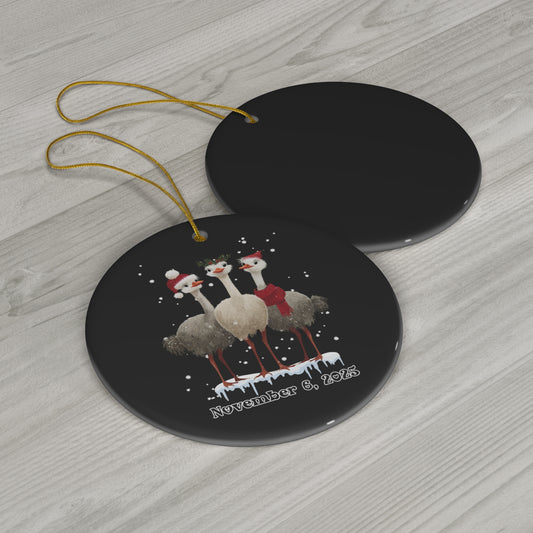 Winter Flock Christmas Ornament