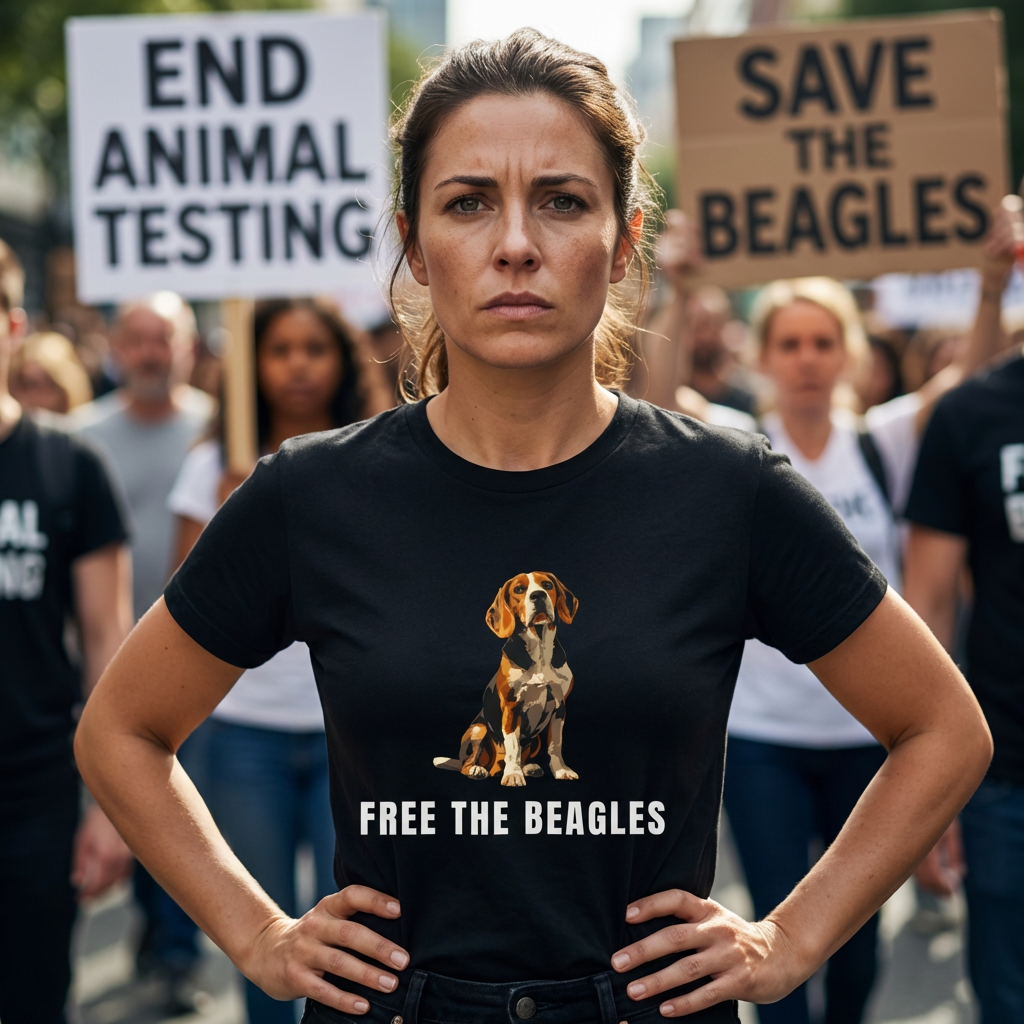 Free the Beagles T‑Shirt – Lunar Lightwear