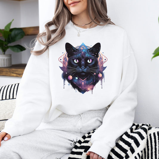 Cosmic Space Cat Sweatshirt
