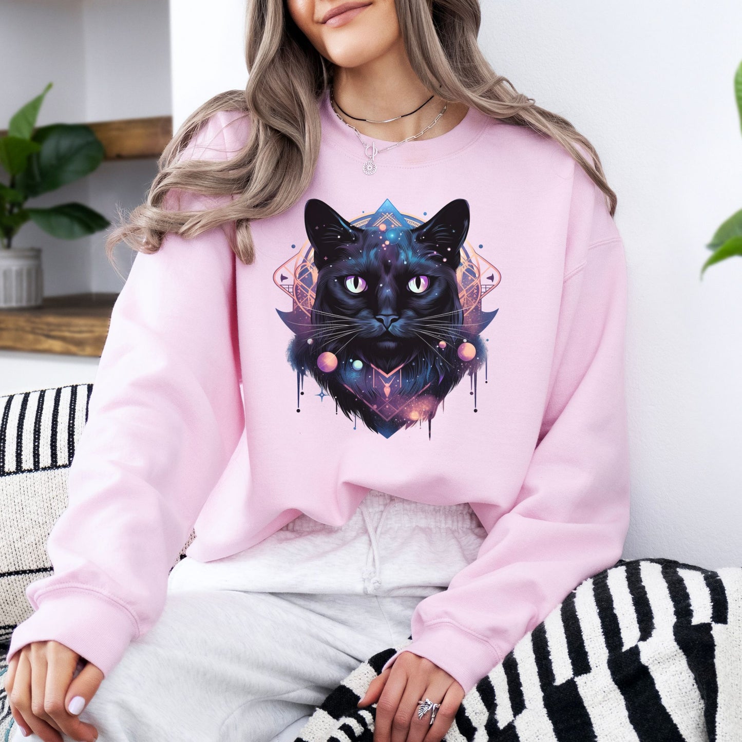Cosmic Space Cat Sweatshirt