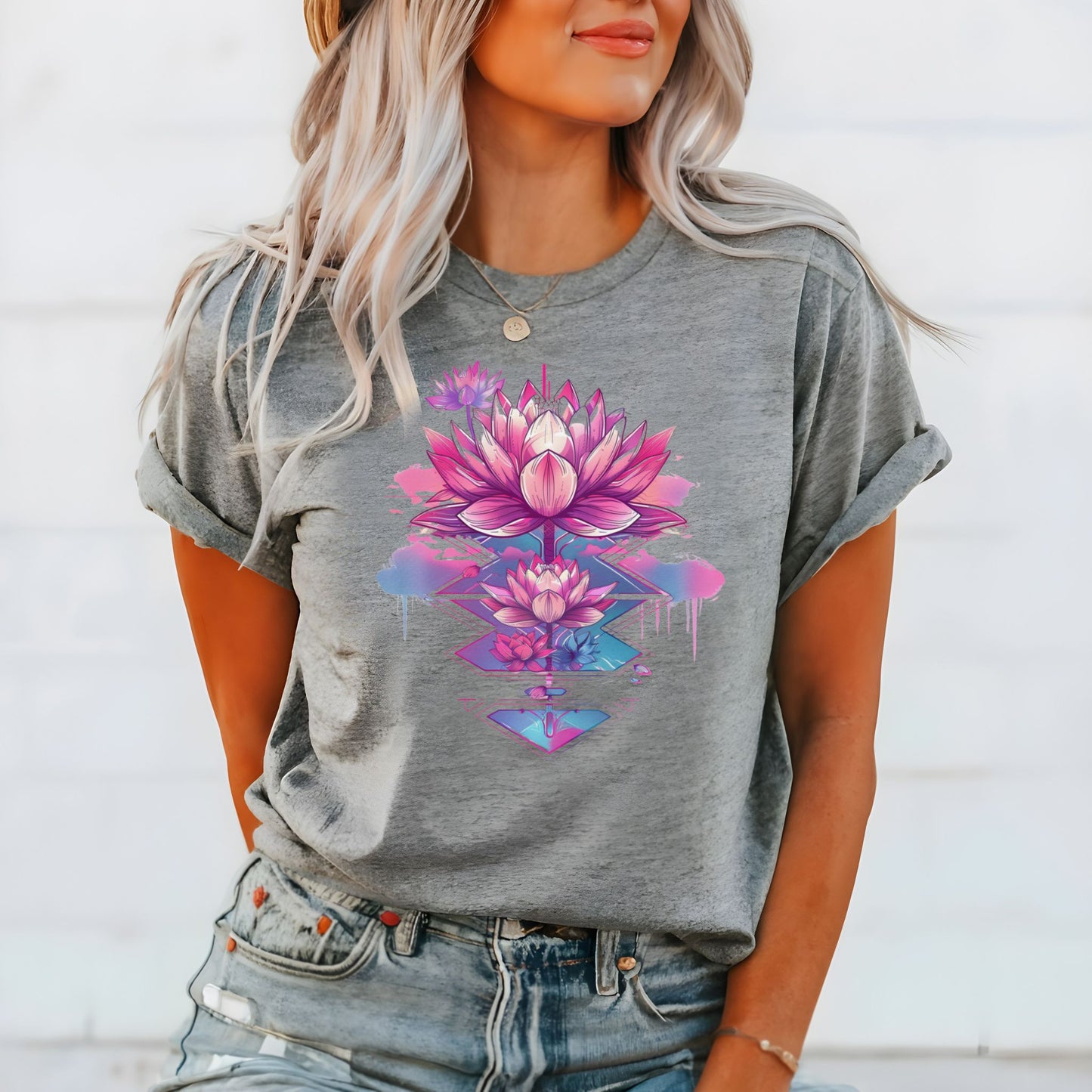 Pink Lotus Flower T-Shirt