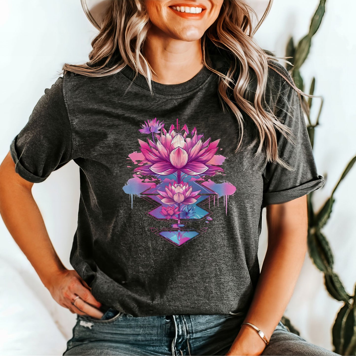 Pink Lotus Flower T-Shirt