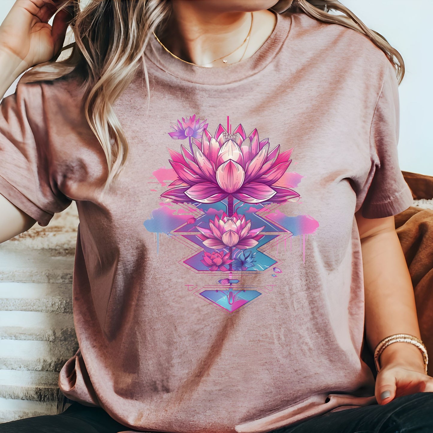 Pink Lotus Flower T-Shirt
