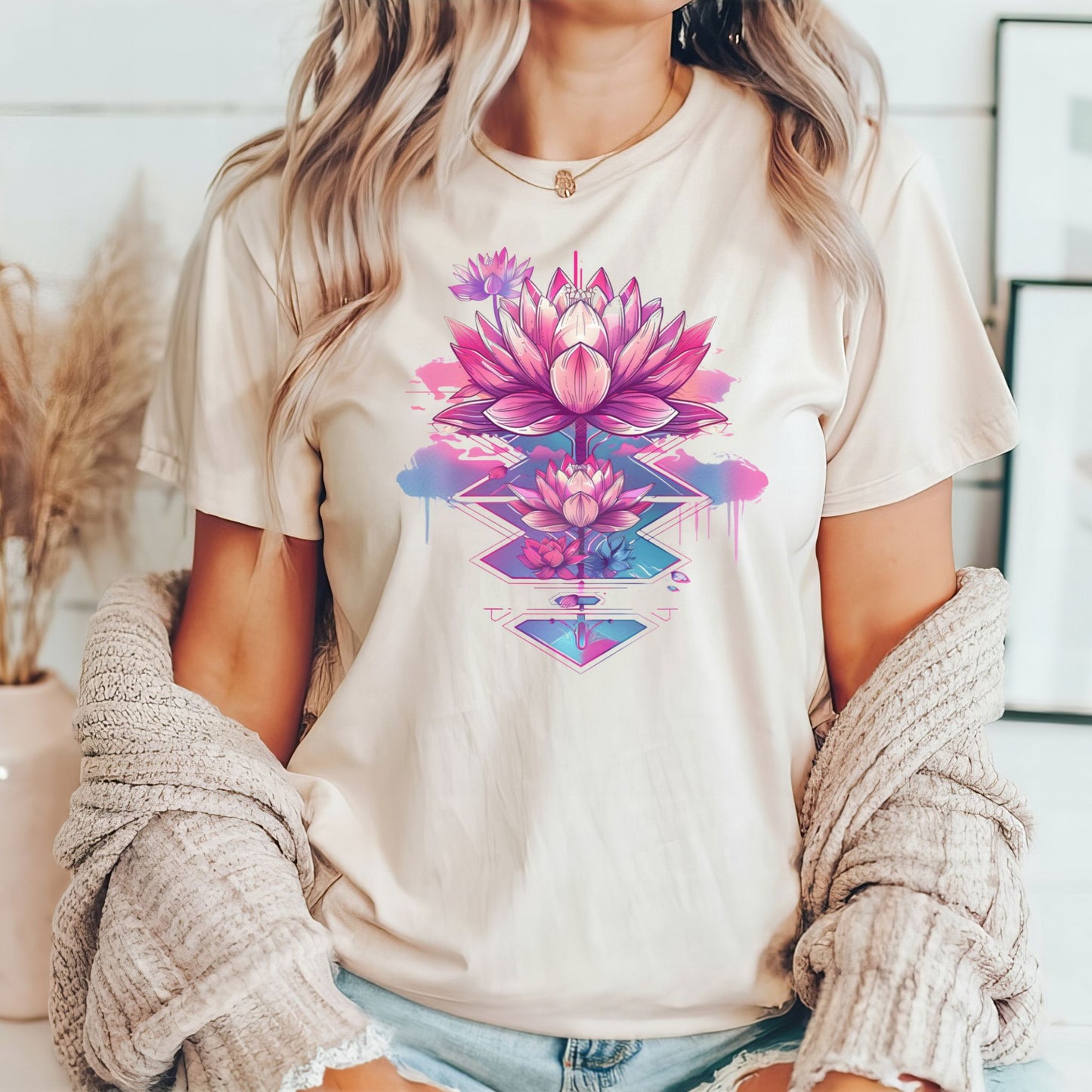 Pink Lotus Flower T-Shirt