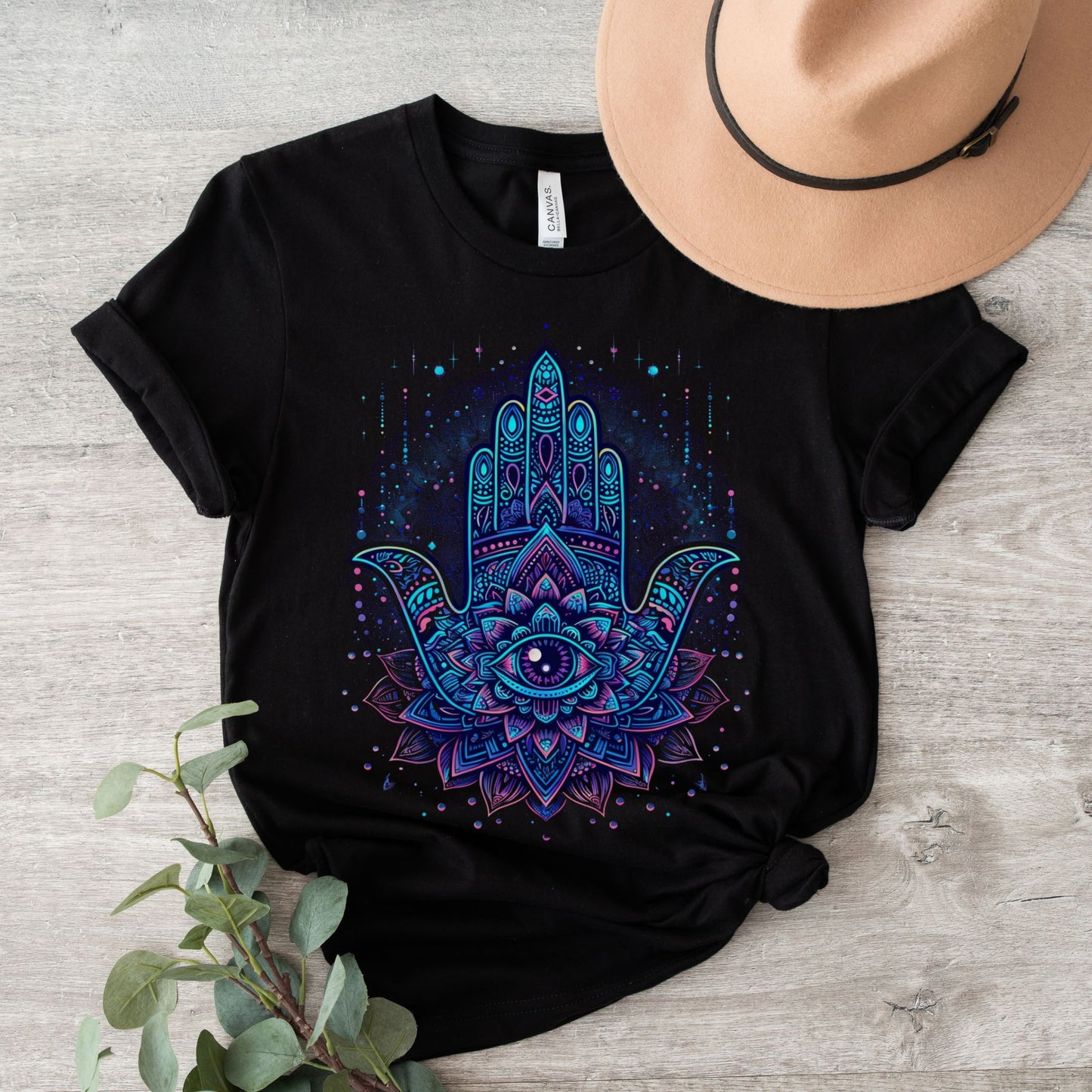 Cosmic Hamsa Radiance T-Shirt