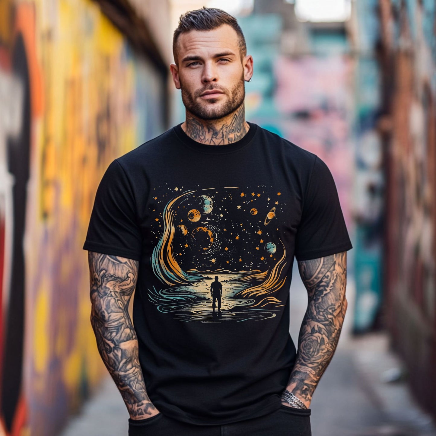 Cosmic Cityscape T-Shirt