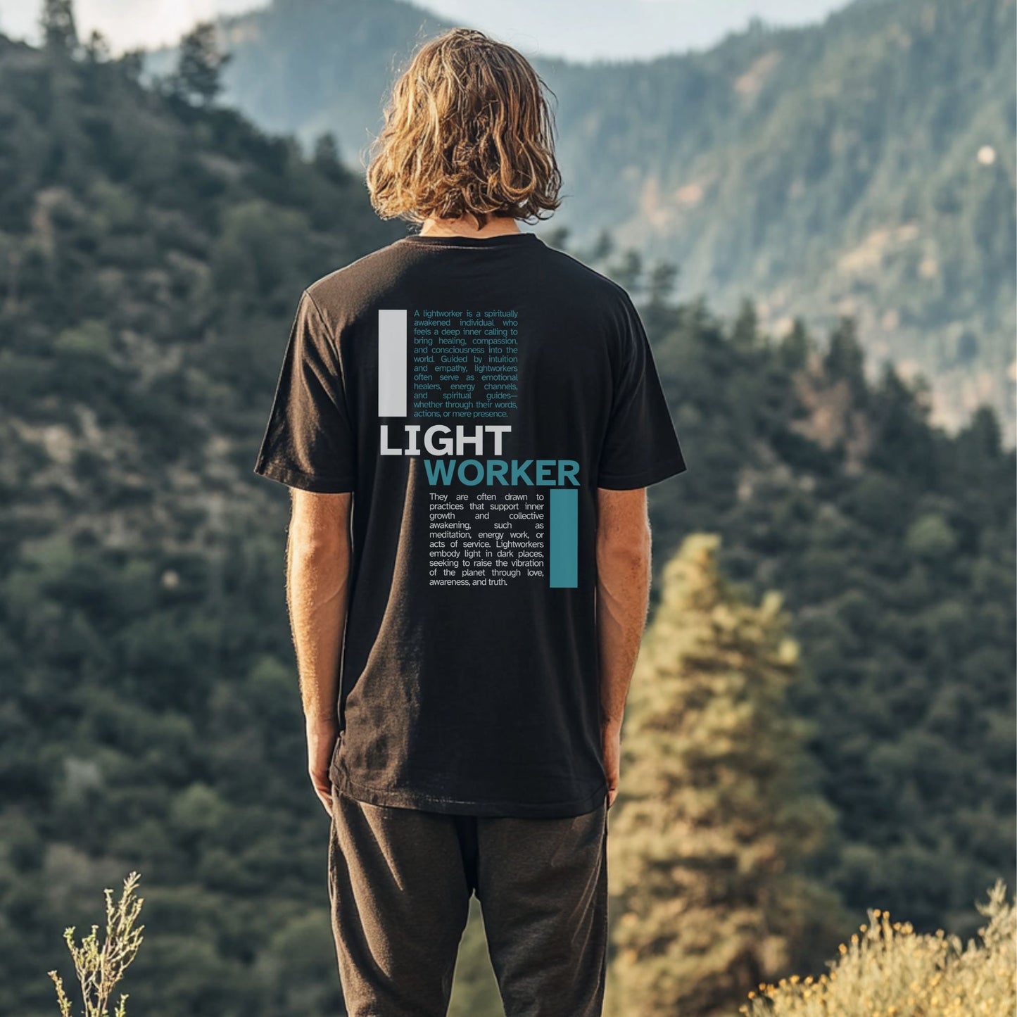 The Lightworker Definition T-Shirt Blue