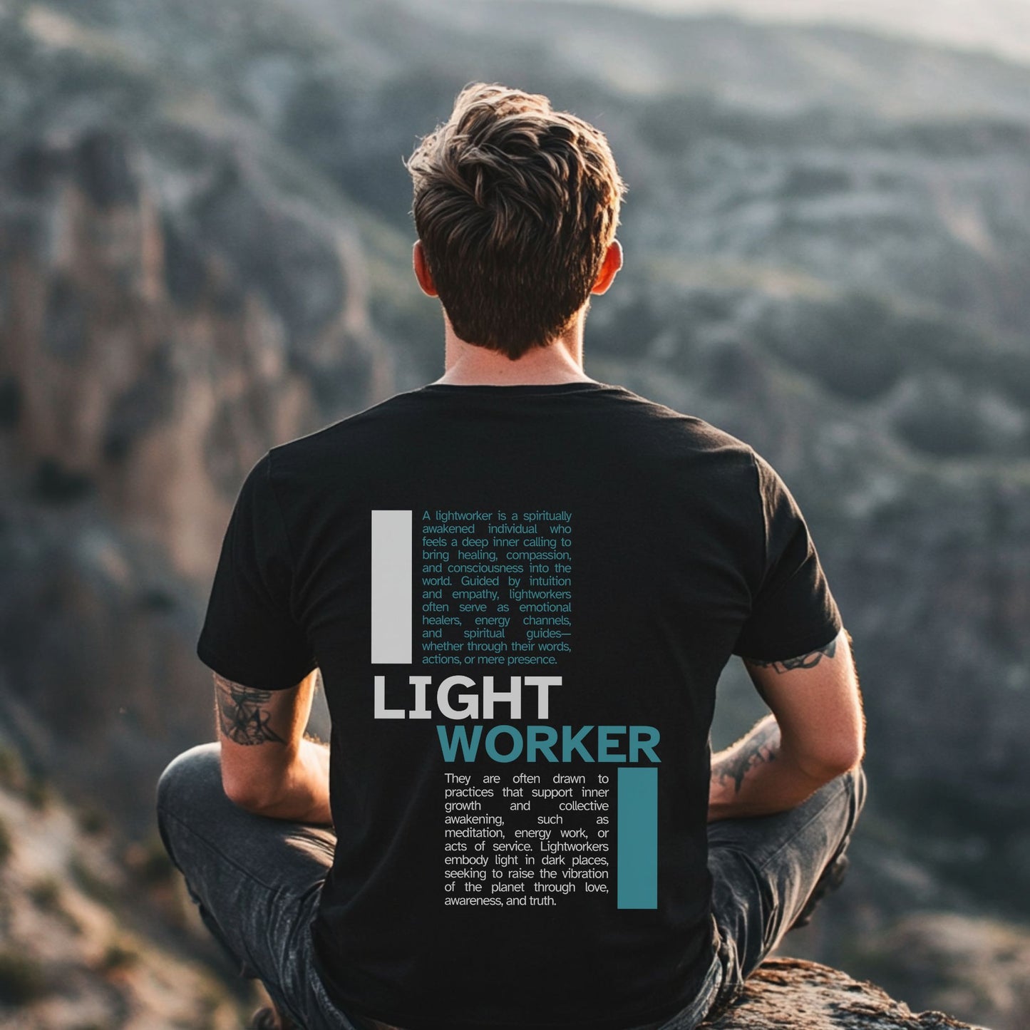 The Lightworker Definition T-Shirt Blue