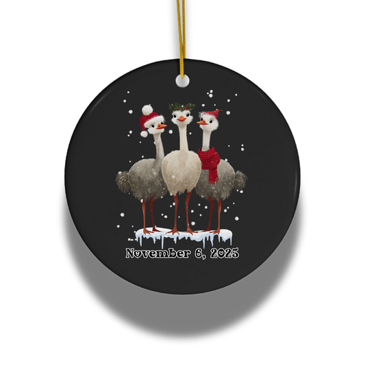 Winter Flock Christmas Ornament